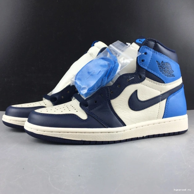 Jordan High 1 555088-140 Air Obsidian Retro OG 0911